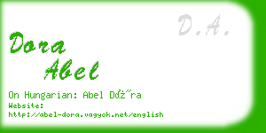 dora abel business card